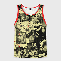 Майка-безрукавка мужская РОК КУМИРЫ, цвет: 3D-красный