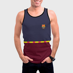 Майка-безрукавка мужская FC Barcelona Flag and team Logo 202122, цвет: 3D-черный — фото 2