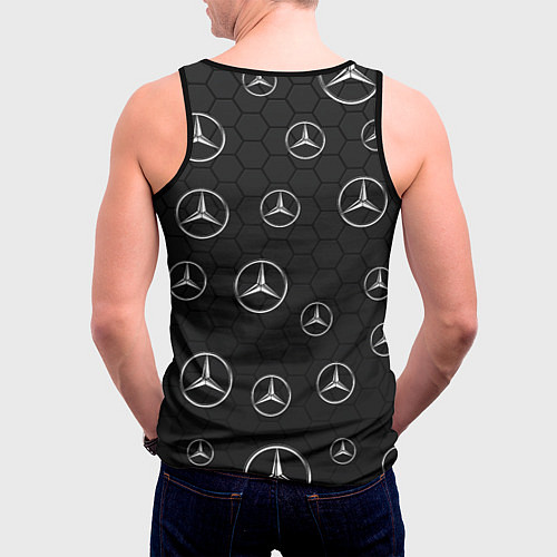 Мужская майка без рукавов BOSS MERCEDES-BENZ / 3D-Черный – фото 4