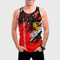 Майка-безрукавка мужская PORSCHE ПОРШЕ ГРАНЖ, цвет: 3D-черный — фото 2