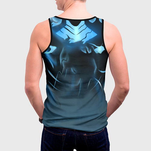 Мужская майка без рукавов Solo leveling Manga / 3D-Черный – фото 4
