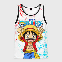 Майка-безрукавка мужская ONE PIECE ВАН ПИС GLITCH, цвет: 3D-черный