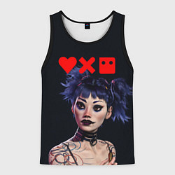 Майка-безрукавка мужская Love, Death and Robots Lora Z, цвет: 3D-черный