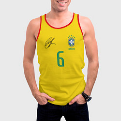 Майка-безрукавка мужская Р Карлос футболка сборной, цвет: 3D-красный — фото 2