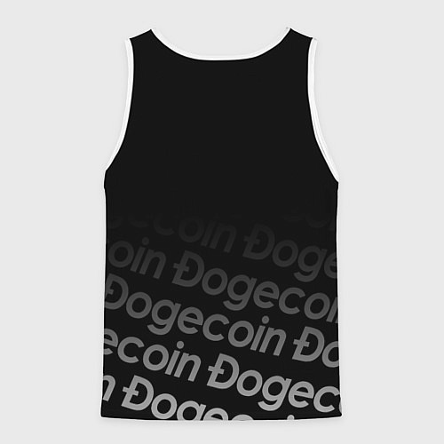 Мужская майка без рукавов DOGECOIN DOGE ДОГИКОИН / 3D-Белый – фото 2