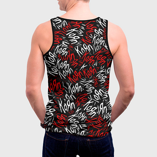 Мужская майка без рукавов KoЯn KoЯn KoЯn / 3D-Черный – фото 4