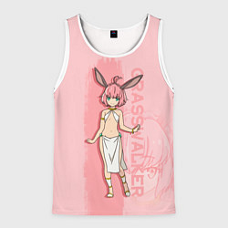 Майка-безрукавка мужская Grasswalker, цвет: 3D-белый