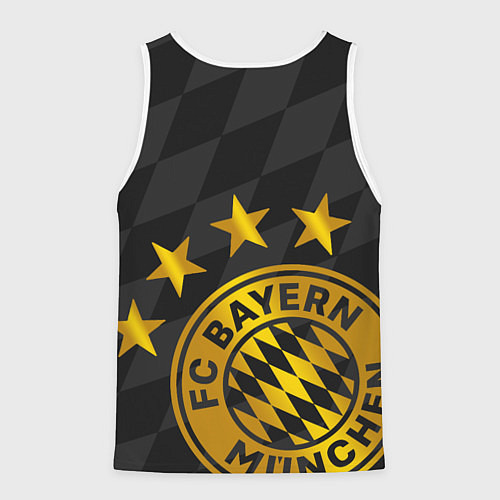Мужская майка без рукавов ФК БАВАРИЯ BAYERN МЮНХЕН / 3D-Белый – фото 2