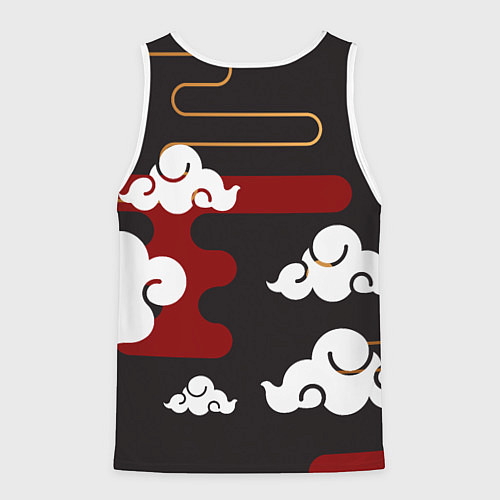 Мужская майка без рукавов Ниндзя Япония / 3D-Белый – фото 2