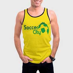 Майка-безрукавка мужская Футбол и развлечения, цвет: 3D-черный — фото 2