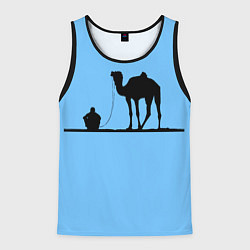 Майка-безрукавка мужская Верблюд, цвет: 3D-черный