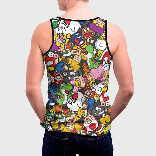 Мужская майка без рукавов Capcom World / 3D-Черный – фото 4