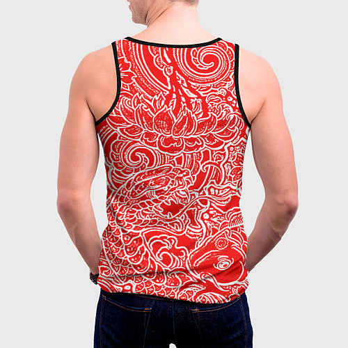 Мужская майка без рукавов Samurai / 3D-Черный – фото 4
