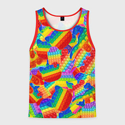 Мужская майка без рукавов Разные Pop It масляная краска