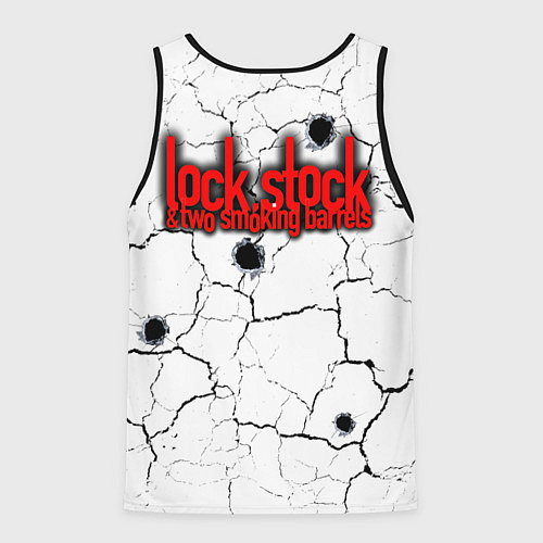 Мужская майка без рукавов Lock, money, two barrels $$$ / 3D-Черный – фото 2