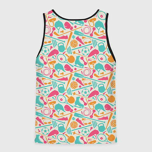 Мужская майка без рукавов Спорт / 3D-Черный – фото 2