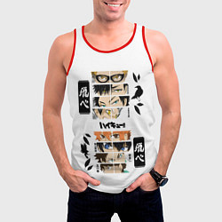 Майка-безрукавка мужская Игроки вороны ВОЛЕЙБОЛ!!, цвет: 3D-красный — фото 2