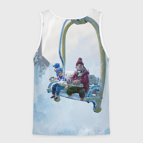 Мужская майка без рукавов It Takes Two Коди и Мэй / 3D-Белый – фото 2