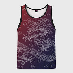 Мужская майка без рукавов Традиционный китайский дракон