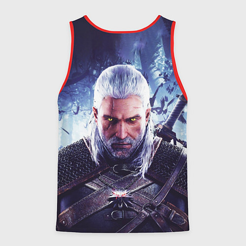 Мужская майка без рукавов THE WITCHER GERALT OF RIVIA / 3D-Красный – фото 2