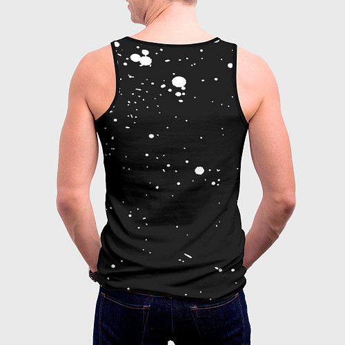 Мужская майка без рукавов Весылый Роджер One Piece / 3D-Черный – фото 4
