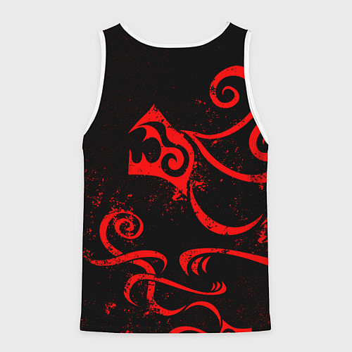Мужская майка без рукавов ТАТУИРОВКА ДРАКЕНА / 3D-Белый – фото 2