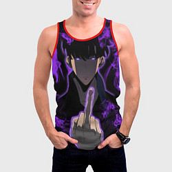 Майка-безрукавка мужская Сон Джин-Ву: Отвали!, цвет: 3D-красный — фото 2