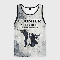 Майка-безрукавка мужская COUNTER TERRORIST CS GO Z, цвет: 3D-черный