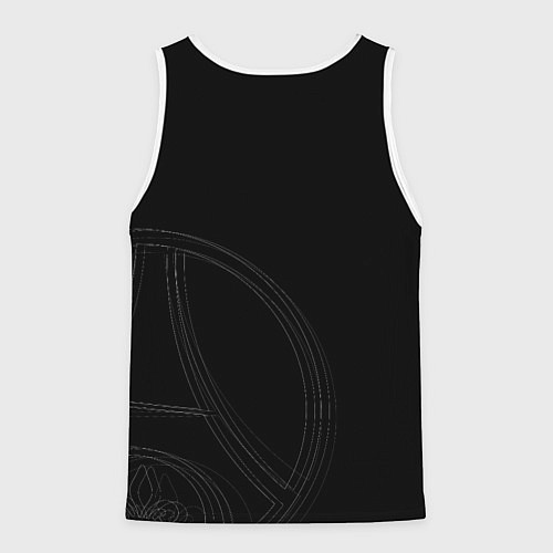 Мужская майка без рукавов PSG Core Big Logo Black New 202223 / 3D-Белый – фото 2