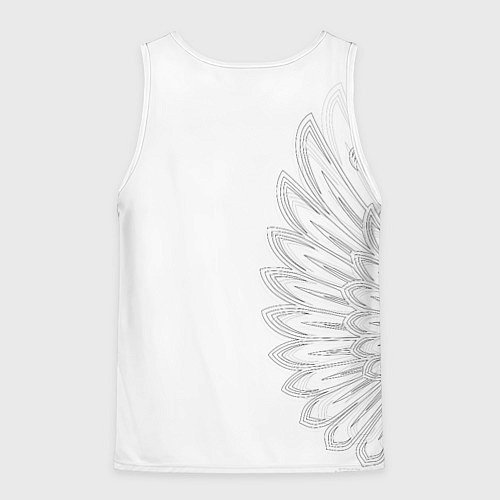 Мужская майка без рукавов Russia MSKSide - Colorless / 3D-Белый – фото 2