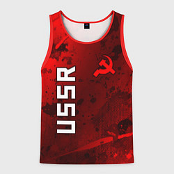 Мужская майка без рукавов USSR - Серп и Молот - Краска