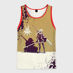 Майка-безрукавка мужская Yorha 2B Nier Automata Z, цвет: 3D-красный