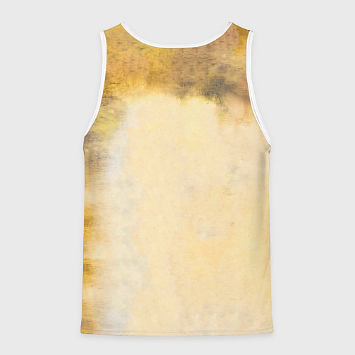 Мужская майка без рукавов ГОВОРИТ и ПОКАЗЫВАЕТ - ПИКНИК / 3D-Белый – фото 2