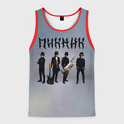 Майка-безрукавка мужская Пикник группа, цвет: 3D-красный