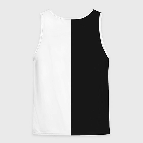 Мужская майка без рукавов ФК ПСЖ PSG BLACK & WHITE / 3D-Белый – фото 2