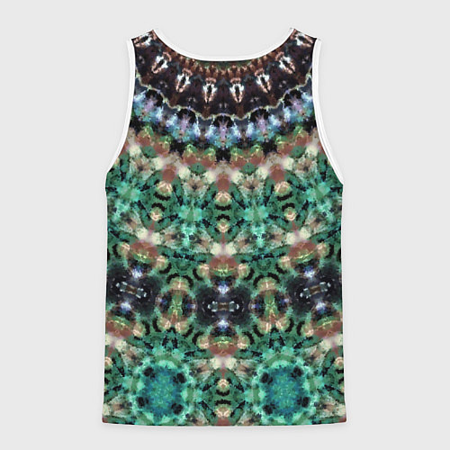 Мужская майка без рукавов Этнический восточный узор / 3D-Белый – фото 2