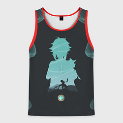 Майка-безрукавка мужская XIAO СЯО ГЕНШИН, цвет: 3D-красный