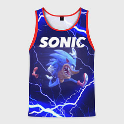 Майка-безрукавка мужская SONIC СОНИК Z, цвет: 3D-красный