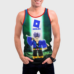 Майка-безрукавка мужская DRAGONBALL ROBLOX РОБЛОКС Z, цвет: 3D-красный — фото 2