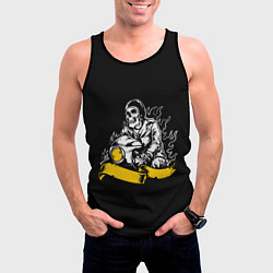 Майка-безрукавка мужская Demon of speed, цвет: 3D-черный — фото 2