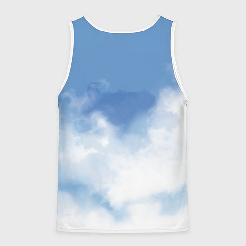 Мужская майка без рукавов Воздух / 3D-Белый – фото 2