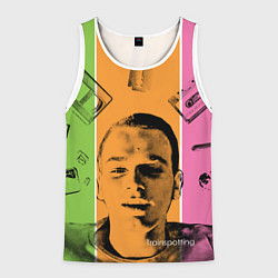 Майка-безрукавка мужская На игле, цвет: 3D-белый