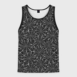 Майка-безрукавка мужская Паутина, цвет: 3D-черный