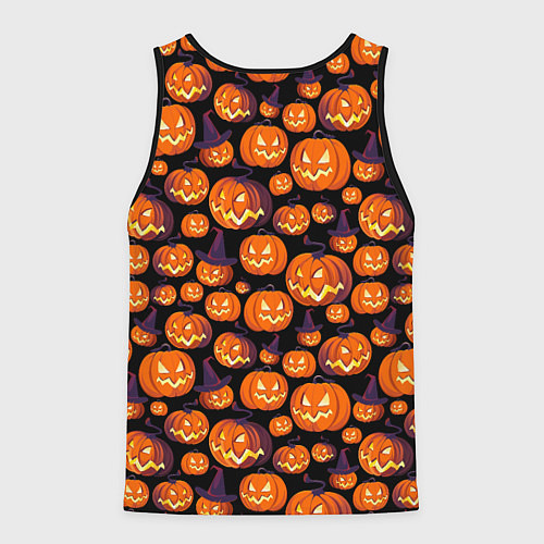 Мужская майка без рукавов Halloween / 3D-Черный – фото 2