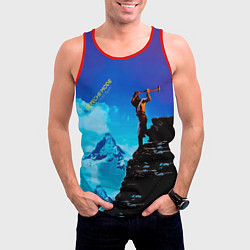 Майка-безрукавка мужская Construction Time Again - Depeche Mode, цвет: 3D-красный — фото 2