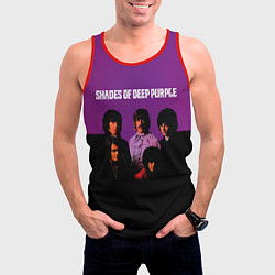 Майка-безрукавка мужская Shades of Deep Purple, цвет: 3D-красный — фото 2