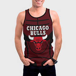 Майка-безрукавка мужская CHICAGO BULLS ЧИКАГО БУЛЛС НА ФОНЕ, цвет: 3D-черный — фото 2