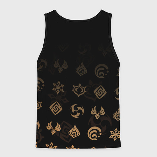 Мужская майка без рукавов Паймон Genshin Impact / 3D-Черный – фото 2