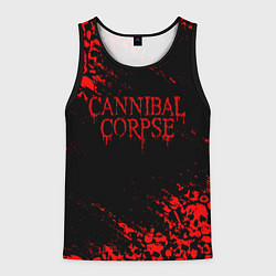 Майка-безрукавка мужская CANNIBAL CORPSE КРАСНЫЕ ЧЕРЕПА, цвет: 3D-черный