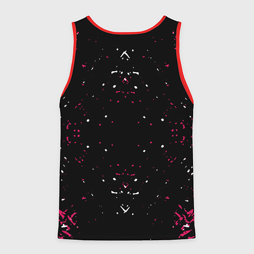 Мужская майка без рукавов SQUID GAME ИГРА В КАЛЬМАРА БРЫЗГИ КРАСОК, / 3D-Красный – фото 2